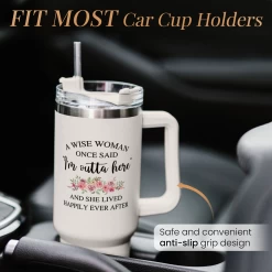 Retirement Gifts For Women Tumbler 40oz Stainless Steel With Handle And Straw, Happy Retirement Gifts - Coworker Leaving Gifts, Farewell Gifts, Goodbye Gifts For Colleagues Work Bestie -Gift Series Store FBSJTMQDTT250124001 20mk6