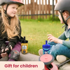 School Bus Water Bottle - Kids Water Bottle With Straw Lid - 12 Oz Insulated Stainless Steel Water Bottles For Toddlers Kid Boys - Travel Cup For School Sports -Gift Series Store FBSJWBCILI0324001 2812 29 20mk5