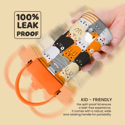 Cat Water Bottle - Kids Water Bottle With Straw Lid - 12 Oz Insulated Stainless Steel Water Bottles For Toddlers Kid Boys Girl - Travel Cup For School Sports -Gift Series Store FBSJWBCILI160324001 2812 29 20mk3