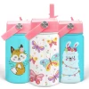 Kids Water Bottle With Straw Lid - 12 Oz Insulated Stainless Steel Water Bottles For Toddlers Kid Girl- Travel Cup For School Sports -Gift Series Store FBSJWBCILI170324001 2812 29 20mk1 58da2882 75b6 4416 85de 84b727515d0c