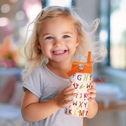 Kids Water Bottle With Straw Lid - 12 Oz Alphabet Insulated Stainless Steel Water Bottles For Toddlers Kid Girl Boys - Travel Cup For School Sports -Gift Series Store FBSJWBCIPV051223001 2812 29 20mk6