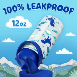 Dinosaur Water Bottle - Kids Water Bottle With Straw Lid - 12 Oz Insulated Stainless Steel Water Bottles For Toddlers Kid Boys - Travel Cup For School Sports -Gift Series Store FBSJWBCIPV271123001 2812 29 mk5