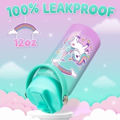 Unicorn Water Bottle - Kids Water Bottle With Straw Lid - 12 Oz Insulated Stainless Steel Ocean Water Bottles For Toddlers Kid Girl- Travel Cup For School Sports 12 Unicorn Water Bottle - Kids Water Bottle With Straw Lid - 12 Oz Insulated Stainless Steel Ocean Water Bottles For Toddlers Kid Girl- Travel Cup For School Sports -Gift Series Store FBSJWBCIPV281123001 2812 29 mk5