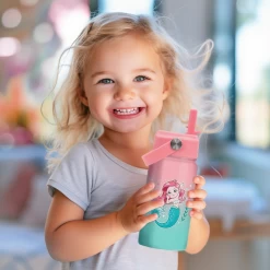 Mermaid Water Bottle For Girls - Kids Water Bottle With Straw Lid - 12 Oz Insulated Stainless Steel Water Bottles For Toddlers Kid - Travel Cup For School Sports -Gift Series Store FBSJWBCIPV291123001 2812 29 20mk6