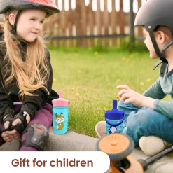 Fox Water Bottle - Kids Water Bottle With Straw Lid - 12 Oz Insulated Stainless Steel Water Bottles For Toddlers Kid Girl - Travel Cup For School Sports -Gift Series Store FBSJWBHOLI150324002 2812 29 20mk5