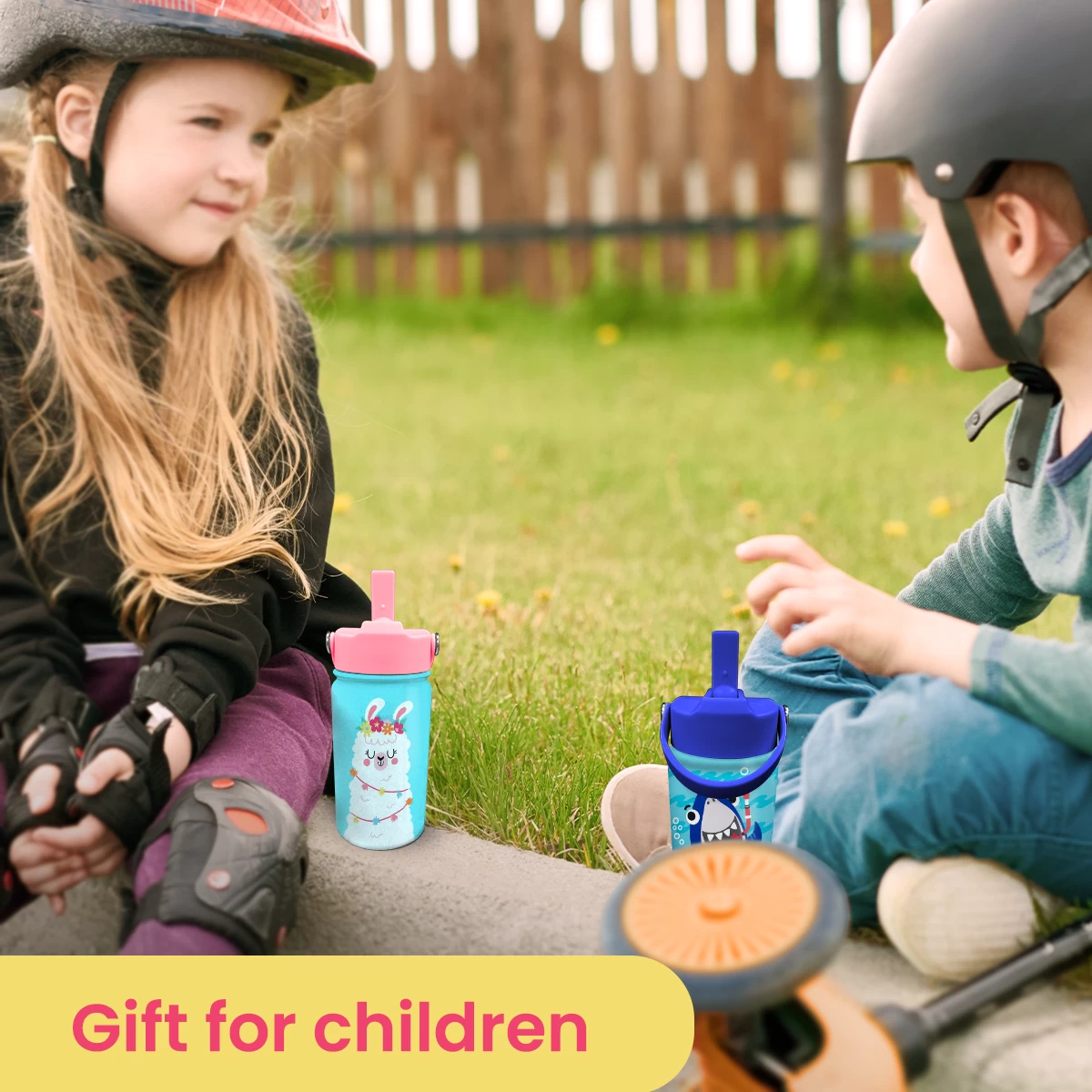 Llama Water Bottle - Kids Water Bottle With Straw Lid - 12 Oz Insulated Stainless Steel Water Bottles For Toddlers Kid Girls - Travel Cup For School Sports 7 Llama Water Bottle - Kids Water Bottle With Straw Lid - 12 Oz Insulated Stainless Steel Water Bottles For Toddlers Kid Girls - Travel Cup For School Sports - Image 5