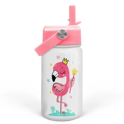 Flamingo Water Bottle - Kids Water Bottle With Straw Lid - 12 Oz Insulated Stainless Steel Water Bottles For Toddlers Kid Girls - Travel Cup For School Sports -Gift Series Store FBSJWBHOLI180324001 2812 29 20mk1a