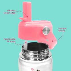 Flamingo Water Bottle - Kids Water Bottle With Straw Lid - 12 Oz Insulated Stainless Steel Water Bottles For Toddlers Kid Girls - Travel Cup For School Sports -Gift Series Store FBSJWBHOLI180324001 2812 29 20mk2