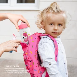 Flamingo Water Bottle - Kids Water Bottle With Straw Lid - 12 Oz Insulated Stainless Steel Water Bottles For Toddlers Kid Girls - Travel Cup For School Sports -Gift Series Store FBSJWBHOLI180324001 2812 29 20mk6