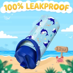 Shark Water Bottle - Kids Water Bottle With Straw Lid - 12 Oz Insulated Stainless Steel Water Bottles For Toddlers Kid Boy - Travel Cup For School Sports 12 Shark Water Bottle - Kids Water Bottle With Straw Lid - 12 Oz Insulated Stainless Steel Water Bottles For Toddlers Kid Boy - Travel Cup For School Sports -Gift Series Store FBSJWBHOPV241123002 2812 29 mk5