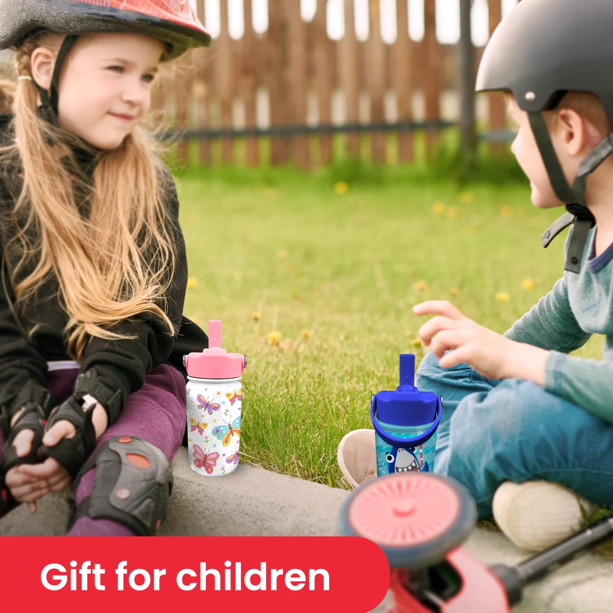 Shark Water Bottle - Kids Water Bottle With Straw Lid - 12 Oz Insulated Stainless Steel Water Bottles For Toddlers Kid Boys - Travel Cup For School Sports 7 Shark Water Bottle - Kids Water Bottle With Straw Lid - 12 Oz Insulated Stainless Steel Water Bottles For Toddlers Kid Boys - Travel Cup For School Sports - Image 5