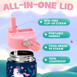 Unicorn Water Bottle - Kids Water Bottle With Straw Lid - 12 Oz Insulated Stainless Steel Water Bottles For Toddlers Kid Girl - Travel Cup For School Sports 10 Unicorn Water Bottle - Kids Water Bottle With Straw Lid - 12 Oz Insulated Stainless Steel Water Bottles For Toddlers Kid Girl - Travel Cup For School Sports -Gift Series Store FBSJWBHUPV051223001 2812 29 20mk3