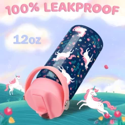 Unicorn Water Bottle - Kids Water Bottle With Straw Lid - 12 Oz Insulated Stainless Steel Water Bottles For Toddlers Kid Girl - Travel Cup For School Sports 12 Unicorn Water Bottle - Kids Water Bottle With Straw Lid - 12 Oz Insulated Stainless Steel Water Bottles For Toddlers Kid Girl - Travel Cup For School Sports -Gift Series Store FBSJWBHUPV051223001 2812 29 20mk5