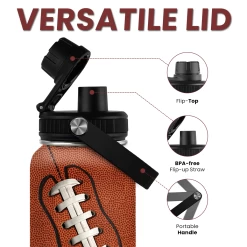 Football Water Bottle - 32oz Insulated Stainless Steel Sports Bottles - Football Gift For Men Football Lovers Player Fan 12 Football Water Bottle - 32oz Insulated Stainless Steel Sports Bottles - Football Gift For Men Football Lovers Player Fan -Gift Series Store FBSJWBTALI020224001 2832 29 20mk4