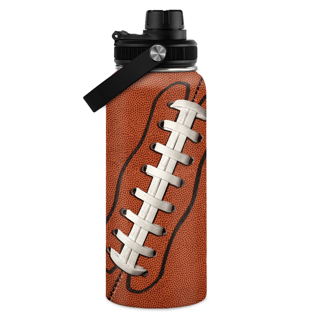 Football Water Bottle - 32oz Insulated Stainless Steel Sports Bottles - Gifts For Men Football Lovers Player Fan 9 Football Water Bottle - 32oz Insulated Stainless Steel Sports Bottles - Gifts For Men Football Lovers Player Fan - Image 7