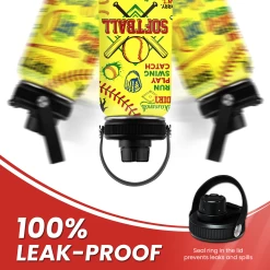 Softball Gift Water Bottle With Lid, 32oz Insulated Stainless Steel Sport Bottles - Gift For Softball Players Fan Coach -Gift Series Store FBSJWBTALI210224002 2832 29 20mk5