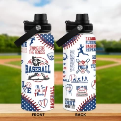 Baseball Water Bottle - 32oz Stainless Steel Insulated Sport Bottles With Lid - Gift For Men Baseball Lover Player Fan Coach -Gift Series Store FBSJWBTALI310124001 2832 29 20mk7