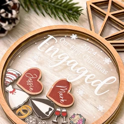 Personalized Couple First Christmas Ornament - Customized Names 5 Layered Wooden Ornament, Engaged Newlywed Ornaments, Bridal Shower Gift For Couples -Gift Series Store FMSJFOQDTT040624001 285x5 29 MK03 b9024176 5610 4d9e a3db 620c276dd53b