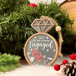 Personalized Couple First Christmas Ornament - Customized Names 5 Layered Wooden Ornament, Engaged Newlywed Ornaments, Bridal Shower Gift For Couples -Gift Series Store FMSJFOQDTT040624001 285x5 29 MK04 893c4e98 5ece 4916 a971 b95d4adfd617