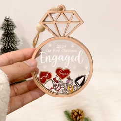 Personalized Couple First Christmas Ornament - Customized Names 5 Layered Wooden Ornament, Engaged Newlywed Ornaments, Bridal Shower Gift For Couples -Gift Series Store FMSJFOQDTT040624001 285x5 29 MK06 40dc3864 29fe 4932 a099 7339a6046370