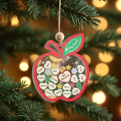 Personalized Teacher Christmas Ornament - Custom Names 5 Layered Wooden Ornament, Shaker Ornament Gifts For Teacher On Teacher's Day, Back To School -Gift Series Store FMSJFOTATT280524001 285x5 29 MK02