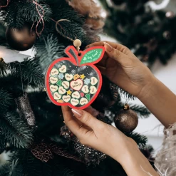 Personalized Teacher Christmas Ornament - Custom Names 5 Layered Wooden Ornament, Shaker Ornament Gifts For Teacher On Teacher's Day, Back To School -Gift Series Store FMSJFOTATT280524001 285x5 29 MK06