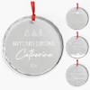 Personalized Baby's First Christmas Ornament - Newborn Glass Ornament, New Parents Gifts, Christmas Hanging Decoration -Gift Series Store FMSJGOTNTT200824002 MK01a