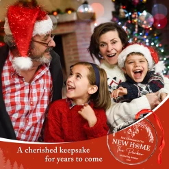 Personalized New Home Glass Ornament - First Christmas In New Home, Housewarming, Christmas Hanging Decoration -Gift Series Store FMSJGOTNTT200824004 MK07