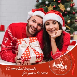 Personalized Engagement Gifts For Couple - First Christmas Engaged Crystal Glass Ornament, Christmas Decoration -Gift Series Store FMSJGOTNTT200824005 MK07