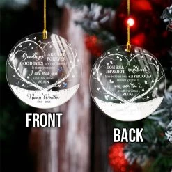 Personalized Memorial Ornaments Goodbyes Are Not Forever Acrylic Ornament Christmas Sympathy Remembrance Keepsake Xmas Tree Decorations Gifts 15 Personalized Memorial Ornaments Goodbyes Are Not Forever Acrylic Ornament Christmas Sympathy Remembrance Keepsake Xmas Tree Decorations Gifts -Gift Series Store FMSJOAAKPV210823003 MK3 bff0cd2d cff6 4d95 9545 e73fae126649