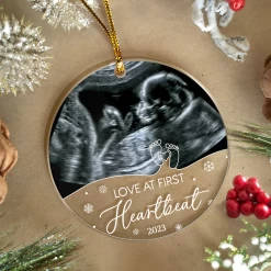 Personalized Bumps First Christmas Acrylic Ornaments Sonogram Ultrasound Picture Photo Pregnancy Announcement Ornament Keepsake Gifts For New Grandparents Expecting Parents -Gift Series Store FMSJOAAKSH270723002 20MK5