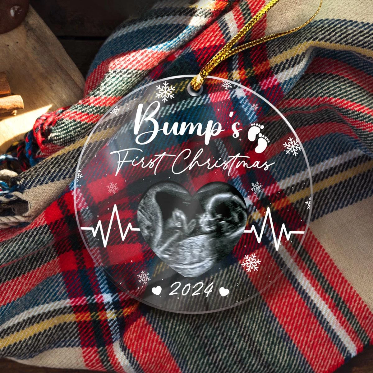 Personalized Bumps First Christmas Ornaments Sonogram Ultrasound Pregnancy Announcement Acrylic Ornament Gift 11 Personalized Bumps First Christmas Ornaments Sonogram Ultrasound Pregnancy Announcement Acrylic Ornament Gift - Image 9