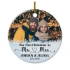 Personalized First Christmas As Mr And Mrs Ornament With Photo Picture Customized Ceramic Christmas Ornaments Marriage Wedding Keepsakes Gifts For Couple Wife Husband Xmas Tree Decor 1 Personalized First Christmas As Mr And Mrs Ornament With Photo Picture Customized Ceramic Christmas Ornaments Marriage Wedding Keepsakes Gifts For Couple Wife Husband Xmas Tree Decor -Gift Series Store FMSJOCAKPV140723002 20Mk1 337f3370 c435 455c a8db c3120acf38f0