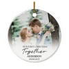 First Christmas Together Ornament Personalized Couple Christmas Ceramic Ornaments With Photo Picture Xmas Custom Gift For Newlywed Keepsake Decorations -Gift Series Store FMSJOCLTPV150723001c 20Mk1