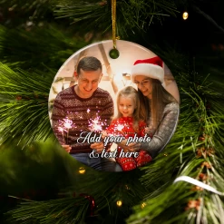 Personalized Christmas Ornament With Photo Picture Custom Ceramic Ornaments For Christmas Tree Create Your Own Ornament Keepsake Gifts Xmas Home Decorations -Gift Series Store FMSJOCNAHA260723003 20Mk5
