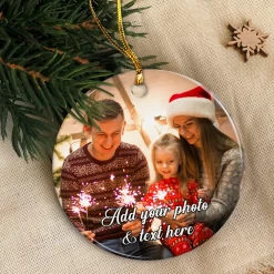 Personalized Christmas Ornament With Photo Picture Custom Ceramic Ornaments For Christmas Tree Create Your Own Ornament Keepsake Gifts Xmas Home Decorations -Gift Series Store FMSJOCNAHA260723003 20Mk6