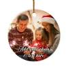 Personalized Christmas Ornament With Photo Picture Custom Ceramic Ornaments For Christmas Tree Create Your Own Ornament Keepsake Gifts Xmas Home Decorations