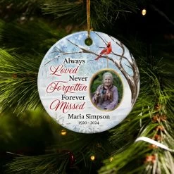Personalized Memorial Ornaments Custom Photo Picture Always Loved Ceramic Ornament Christmas Sympathy Remembrance Keepsake Lost Loved One Gifts Xmas Tree Decorations -Gift Series Store FMSJOCTAPV140723005 Mk5 fb86fdef d249 4715 96a0 8183aab1ecfd