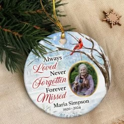 Personalized Memorial Ornaments Custom Photo Picture Always Loved Ceramic Ornament Christmas Sympathy Remembrance Keepsake Lost Loved One Gifts Xmas Tree Decorations -Gift Series Store FMSJOCTAPV140723005 Mk6 62b20c65 4eb5 40e5 9df4 3a13d7e82eb2