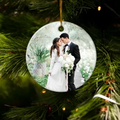 Personalized First Christmas Married Ornament Couple Christmas Double Sided Ceramic Ornaments With Photo Picture Wedding Marriage Custom Gift For Couple Newlywed Xmas Tree Decorations -Gift Series Store FMSJOCTNPV170723002a 20mk5 9af5f866 14ef 4215 9c9a ae153b2e36f2