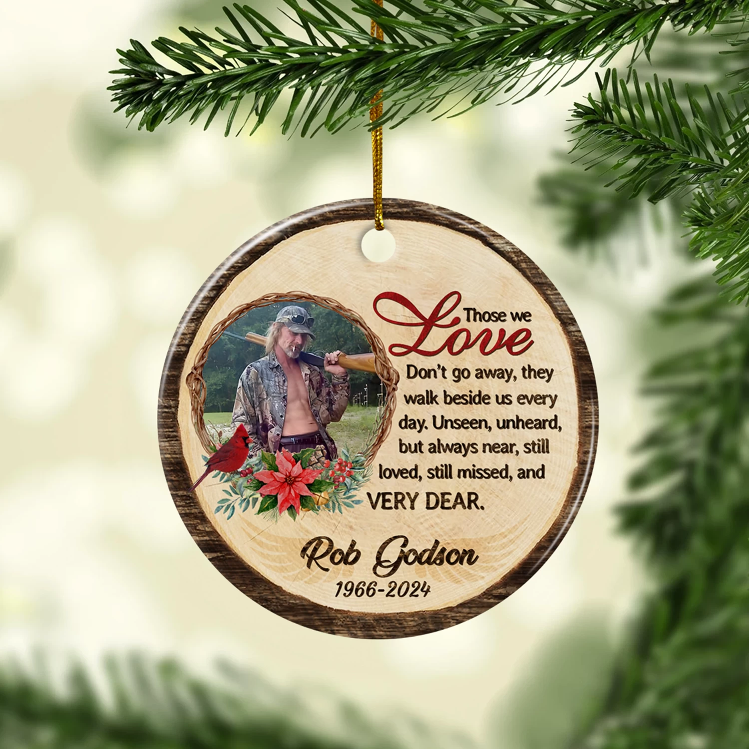 Personalized Memorial Ornaments Those We Love Don't Go Away Christmas Ceramic Ornament Custom Photo Picture Bereavement Remembrance Sympathy Keepsake Loss Loved Ones Gifts Xmas Tree Decorations 7 Personalized Memorial Ornaments Those We Love Don't Go Away Christmas Ceramic Ornament Custom Photo Picture Bereavement Remembrance Sympathy Keepsake Loss Loved Ones Gifts Xmas Tree Decorations - Image 5