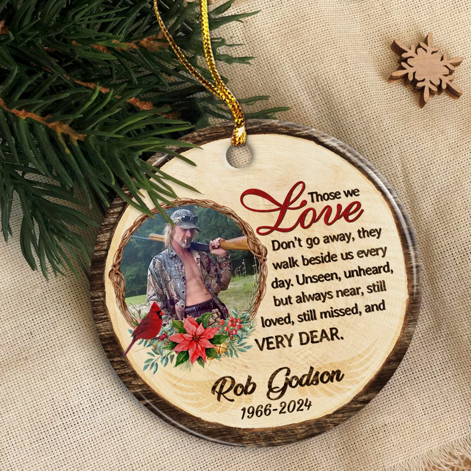 Personalized Memorial Ornaments Those We Love Don't Go Away Christmas Ceramic Ornament Custom Photo Picture Bereavement Remembrance Sympathy Keepsake Loss Loved Ones Gifts Xmas Tree Decorations 9 Personalized Memorial Ornaments Those We Love Don't Go Away Christmas Ceramic Ornament Custom Photo Picture Bereavement Remembrance Sympathy Keepsake Loss Loved Ones Gifts Xmas Tree Decorations - Image 7
