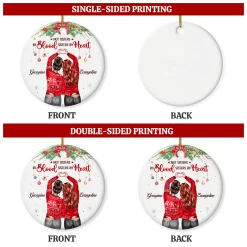 Personalized Best Friend Ornament - Not Sisters By Blood But Sisters By Hearts Christmas Ceramic Ornaments Friendship Ornament Gifts For Bestie BFF Soul Sister Hanging Xmas Tree Decor -Gift Series Store FMSJOCUTSH180723002 MK07