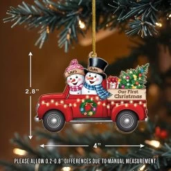 Personalized First Christmas Married Ornament - Custom Red Truck Shaped Wooden Ornament, Newlywed Christmas Ornament, Gifts For Couple Bride Groom 15 Personalized First Christmas Married Ornament - Custom Red Truck Shaped Wooden Ornament, Newlywed Christmas Ornament, Gifts For Couple Bride Groom -Gift Series Store FMSJODCITT210824002 MK05 7d907ff6 3f71 4014 8899 e368d4d861cb