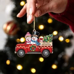 Personalized First Christmas Married Ornament - Custom Red Truck Shaped Wooden Ornament, Newlywed Christmas Ornament, Gifts For Couple Bride Groom 16 Personalized First Christmas Married Ornament - Custom Red Truck Shaped Wooden Ornament, Newlywed Christmas Ornament, Gifts For Couple Bride Groom -Gift Series Store FMSJODCITT210824002 MK06 6ace93c0 f28d 46c2 98a4 cb60f58bb9b9
