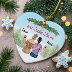 Personalized Best Friend Ornament Friendship Christmas Heart Ceramic Ornaments Keepsake Gifts For Bestie BFF Soul Sister Hanging Xmas Tree Decor 15 Personalized Best Friend Ornament Friendship Christmas Heart Ceramic Ornaments Keepsake Gifts For Bestie BFF Soul Sister Hanging Xmas Tree Decor -Gift Series Store FMSJOHLTPV310723001 MK07