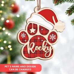 Personalized Pet Name Christmas Ornament - 2 Layered Wooden Design, Christmas Tree Keepsake For Pet Lovers, Dog Owners -Gift Series Store FMSJOOLTTT030624002 284x4 29 MK02 155ba2e4 f3b7 42b5 9c16 03aaa224234e