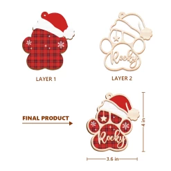 Personalized Pet Name Christmas Ornament - 2 Layered Wooden Design, Christmas Tree Keepsake For Pet Lovers, Dog Owners -Gift Series Store FMSJOOLTTT030624002 284x4 29 MK03 84c492e9 13ec 40ce 9726 e031599176e8