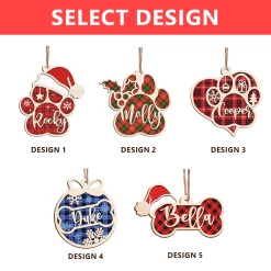 Personalized Pet Name Christmas Ornament - 2 Layered Wooden Design, Christmas Tree Keepsake For Pet Lovers, Dog Owners -Gift Series Store FMSJOOLTTT030624002 284x4 29 MK06 c3039b9a 766a 4125 afcc 3ed5a6dde700