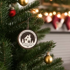 Personalized New Home Christmas Ornament - 2 Layered Wooden Design, House Warming Gifts, Christmas Hanging Decor -Gift Series Store FMSJOOLTTT270524001 284x4 29 MK07
